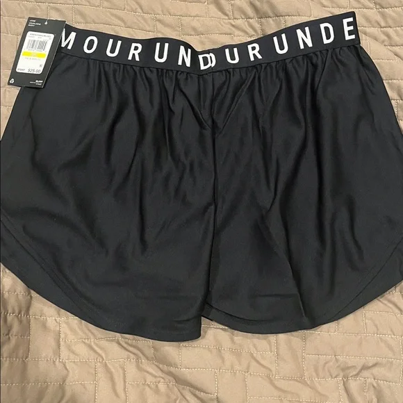 Under Armour Women's Athletic Black Shorts - Picture 3 of 4